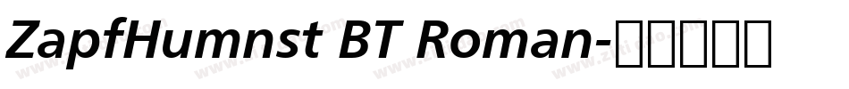 ZapfHumnst BT Roman字体转换